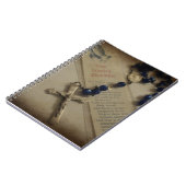 祈りの言葉とロザリオ ノートブック (左側)