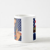 祈りの言葉と保護 コーヒーマグカップ (中央)