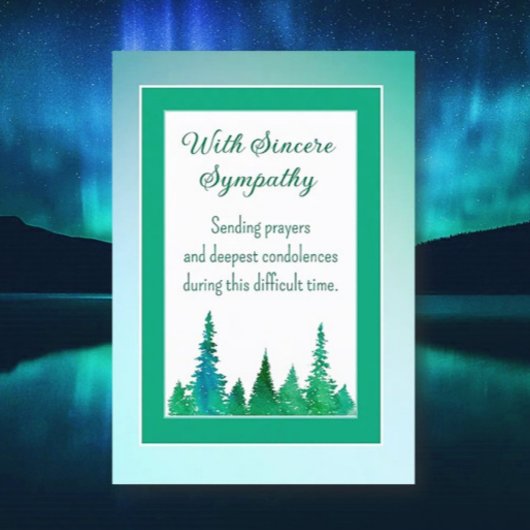 祈りの言葉と哀悼の意の表 シーズンカード