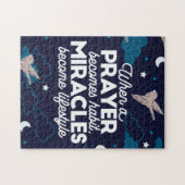 祈りの言葉と奇跡の引用文 ジグソーパズル (横)