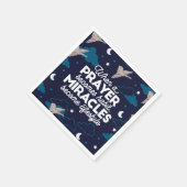 祈りの言葉と奇跡の引用文 スタンダードカクテルナプキン (角)