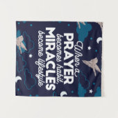 祈りの言葉と奇跡の引用文 タペストリー (正面(横))