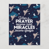 祈りの言葉と奇跡の引用文 ポストカード (正面)