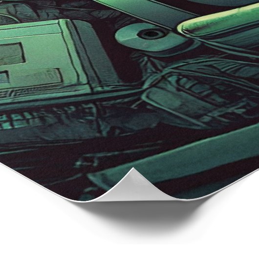 祈りの言葉と忍耐 – 信仰、喧騒、成功 ポスター (角)