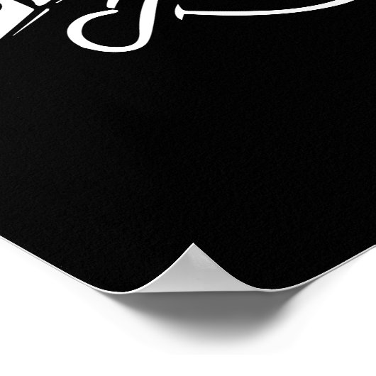 祈りの言葉と忍耐 – 信仰、喧騒、成功 ポスター (角)