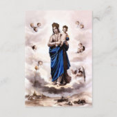 祈りの言葉と迅速なサコールBWの我々の女性 エンクロージャーカード (正面)
