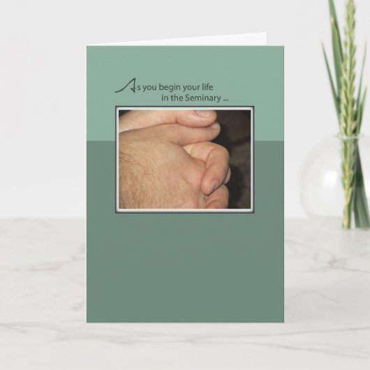 祈りの言葉のお祝いのセミナー研究生 カード (正面)