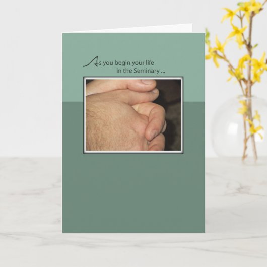 祈りの言葉のお祝いのセミナー研究生 カード (黄色い花)