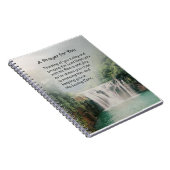 祈りの言葉のためにあなた美しい自然の滝 ノートブック (右側)