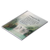 祈りの言葉のためにあなた美しい自然の滝 ノートブック (左側)