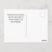 祈りの言葉のためにあなた美しい自然の滝 ポストカード (裏面)