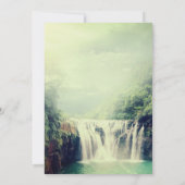 祈りの言葉のためにあなた美しい自然滝フラット カード (裏面)
