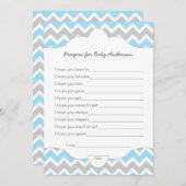 祈りの言葉のためのベビー,男の子のシャワー願いゲーム アドバイスカード (正面/裏面)