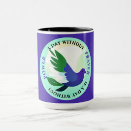 祈りの言葉のない日は力のない日 マグカップ