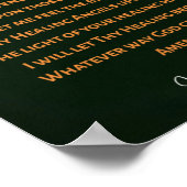 祈りの言葉のシーヒーリングエンジェルズバイロルナバーン ポスター (角)