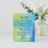 祈りの言葉のジェイベズ水彩絵葉書 ポストカード (スタンド正面)