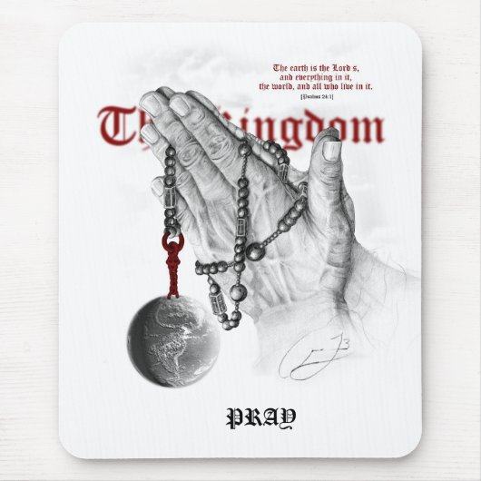 祈りの言葉のパッド マウスパッド (正面)