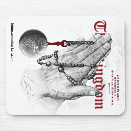 祈りの言葉のパッド マウスパッド (正面)