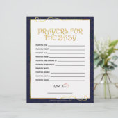 祈りの言葉のベビー[ゴールデンブルー] レターヘッド (スタンド正面)