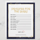 祈りの言葉のベビー[ゴールデンブルー] レターヘッド (正面/裏面)