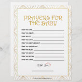 祈りの言葉のベビー[ゴールデンライン] レターヘッド (正面/裏面)