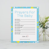 祈りの言葉のベビー[星空の夜青] レターヘッド (スタンド正面)