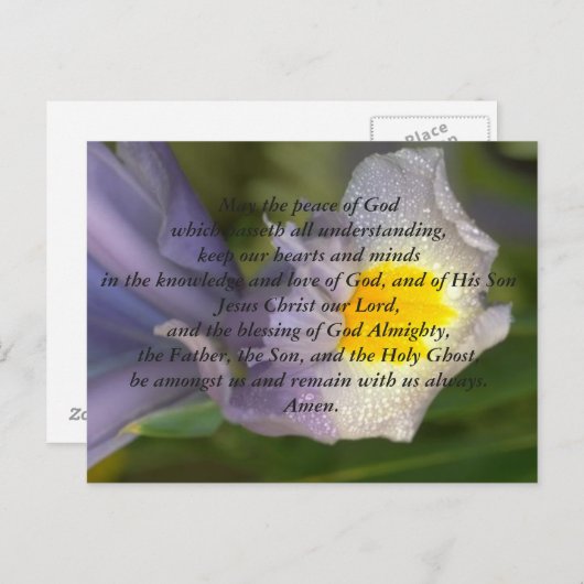 祈りの言葉のポストカード(祈りの言葉で言う) ポストカード (正面/裏面)