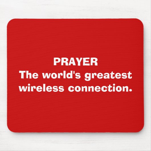 祈りの言葉のマウスパッド マウスパッド (正面)