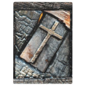 祈りの言葉の修復と保護のクロス クリップボード (裏面)