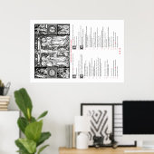 祈りの言葉の前にポスター(ラテン語と英語) ポスター (ホームオフィス)