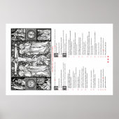 祈りの言葉の前にポスター(ラテン語と英語) ポスター (正面)