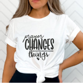 祈りの言葉の変更ハートデザイン Tシャツ