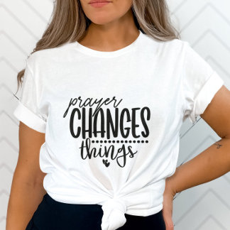 祈りの言葉の変更ハートデザイン Tシャツ