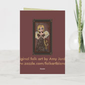 祈りの言葉の天使-天使の挨拶状 カード (裏面)