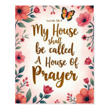 祈りの言葉の家8" X 10"壁
