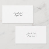 祈りの言葉の平らなメッセージカード ノートカード (正面/裏面)