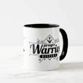 祈りの言葉の戦士の種族の紋章のマグ マグカップ (正面右)