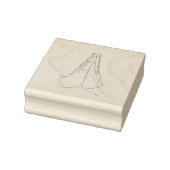 祈りの言葉の手（細い線）スタンプ ラバースタンプ (スタンプ)