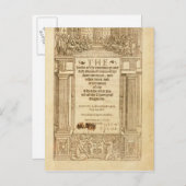 『祈りの言葉の書』の巻頭 ポストカード (正面/裏面)