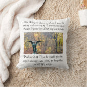 祈りの言葉の枕賛美歌の91:11 クッション (ブランケット)