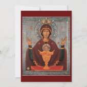 祈りの言葉の母のカード – 無尽蔵チャリス サンキューカード (正面)