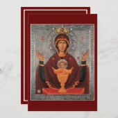 祈りの言葉の母のカード – 無尽蔵チャリス シーズンカード (正面/裏面)