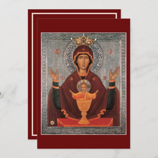 祈りの言葉の母のカード – 無尽蔵チャリス シーズンカード (正面/裏面)