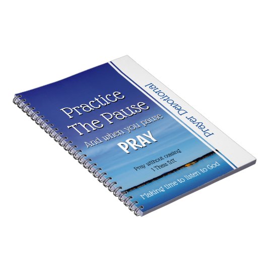 祈りの言葉の献身的な練習一時停止ジャーナル ノートブック (右側)