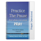 祈りの言葉の献身的な練習一時停止ジャーナル ノートブック (正面)