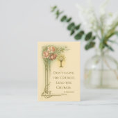 祈りの言葉の神聖なカードカトリック教の信念上の行為 名刺 (スタンド正面)