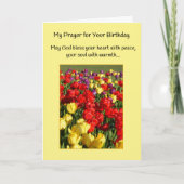 祈りの言葉の誕生日 カード (正面)