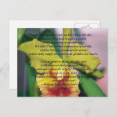 祈りの言葉の郵便はがき(あなたが祈りの言葉と…気にするショー) シーズンポストカード (正面/裏面)