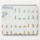 祈りの言葉の間の体の異なった位置からの マウスパッド (正面)