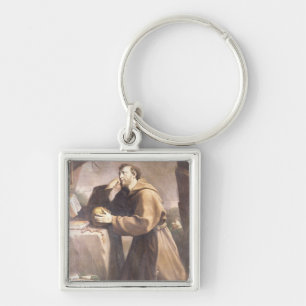 祈りの言葉のAssisiのSt Francis キーホルダー